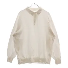 ⭐︎希少⭐︎COMOLI 鹿の子 長袖ポロシャツ ホワイト サイズ