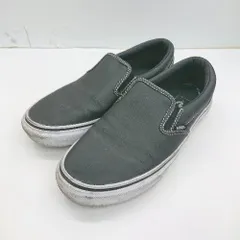 ◇ Θ VANS ヴァンズ 撥水加工 スリッポン サイズ24.5 ブラック ホワイト レディース メンズ E  【1501230032070】