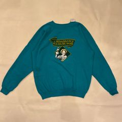 80s 90s　usa　hanes　スウェット　カレッジ　アート　短丈　Y2K　【T-400】
