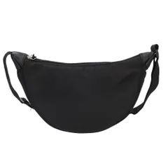 ☆ ブラック ☆ 軽量バナナショルダー 9279 ボディバッグ 軽量 バナナショルダー ボディーバッグ ワンショルダー ショルダーバッグ メンズ レディース おしゃれ ボデイバッグ サブバッグ バッグ バック カバン 鞄 フェス 無地 シンプル