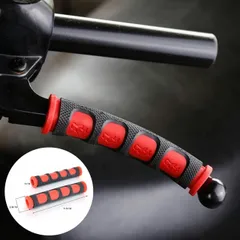 ブレーキレバーカバー バイク用 1ペア（2個セット） レバーグリップ 汎用タイプ 取り付け簡単 滑り止め・保護 耐摩耗ラバー ソフト素材 オートバイ用品 ku10000a012