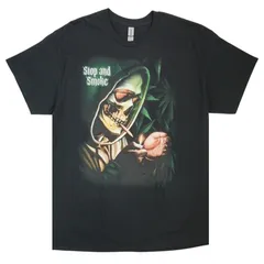 スカルスモークTシャツサイズ有ティーシャツウィードマリファナ大麻ドクロ骸骨