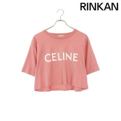 セリーヌ  2X761671Q ロゴプリント クロップドTシャツ レディース S