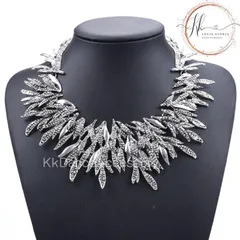 シルバー・フォレスト・リーフ・コレクション クール  シンプル 煌びやか、卒業式、結婚式、ウェディングパーティー、発表会、カラオケ大会、オペラ、舞台、ショーアクセサリー  ゴージャス  美しいキラキラ きれい  コスチュームアクセサリー ベリーダンス