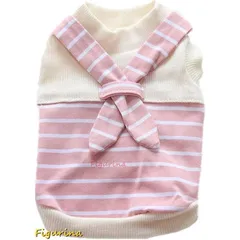 犬服 ワンピース 春夏 犬の洋服 猫服 スカート ドレス 可愛い ペット服 ドッグウェア ｔシャツ ボーダー柄 小中型犬 カップル服 人気