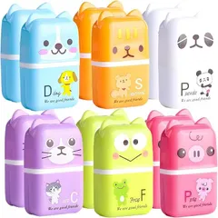 ENN LLC ローラー消しゴム 動物 6種類 12個セット かわいい 文房具のサムネイル
