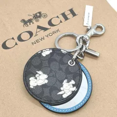 [COACH] 日本未発売 ミラー付きキーホルダー バッグチャーム (犬) CC477
