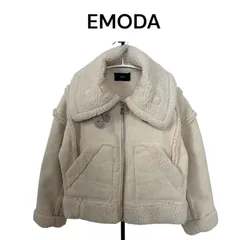 EMODA ショートフェイクムートンブルゾン F