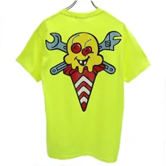 未使用 アイスクリーム バッグプリント 半袖 Tシャツ M イエロー ICE CREAM ロゴ メンズ 【中古】  【230728】 メール便可