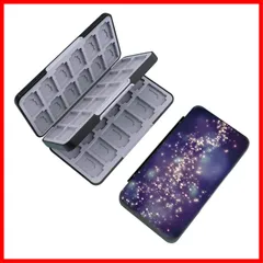 Switch ゲームカードケース、48スロットカード＆48スロットマイクロSDカード収納ホルダーボックス PGRTYOF NS Switch/Switch Lite/Switch OLED 2021に対応、ハードシェル保護と耐久性、スリムとポータブルゲームカー