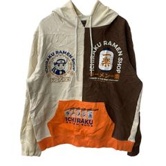 BOX LUNCH NARUTO 캐릭터 스웨트 파커 L 베이지 박스 런치 나루토 후디 헌 옷 도매 미국 구매 a708-5798