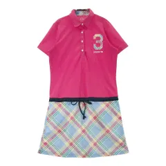 サイズ：OT ADIDAS GOLF アディダスゴルフ B22027 半袖ワンピース チェック柄 ピンク系 [240101418050] ゴルフウェア レディース ストスト