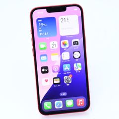 【極上美品＊純正バッテリー最大容量88％】docomo SIMフリー iPhone13 128GB レッド