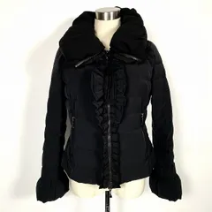 トゥービーシック TO BE CHIC フリルダウンジャケット アウター 長袖 黒 ブラック 40のサムネイル