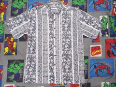 ROBERT STOCK 総柄 コットン×レーヨン 半袖シャツ M