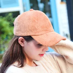 キャップ レディース 深め メンズ キッズ 秋 冬 帽子 コーデュロイ 無地 サイズ調整 ローキャップ カーブ セール 送料無料