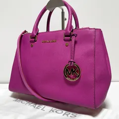 【2way/美品】MICHAEL KORS マイケルマイケルコース SUTTON サットン ショルダーバッグ マゼンタピンク B331