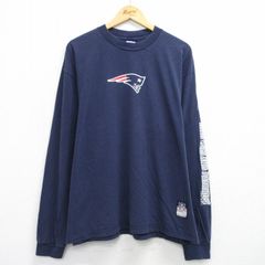 NFL PATRIOTS ロンT 長袖Tシャツ ネイビー アメフト - メルカリ