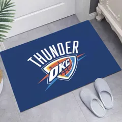 NBA　Thunder OKC　オクラホマシティ サンダー　玄関マット　キッチンマット　トイレマット　90cm×60cmのサムネイル