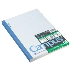 （まとめ買い）コクヨ キャンパスノート B罫 中横罫 セミB5 罫幅6mm 50枚 3冊パック ノ-5BNX3 【×3セット】