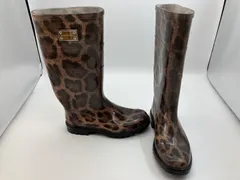 最も信頼できる DOLCE＆GABBANA 初代 レオパ柄 レインブーツsize37ハーフ レア 靴