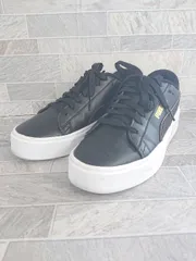 ◇ Θ PUMA プーマ スマッシュ プラットフォーム V3 ポップアップ メ 392504-01 スニーカー サイズ25.0㎝ ブラック系 レディース E  【1508060008060】