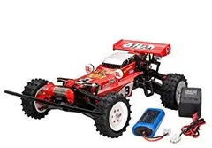 田宮スーパーホットショット美品　未使用タイヤ、未使用ボディ付き ラジコン】オプティマ と スーパーショット (スーパー ホット
