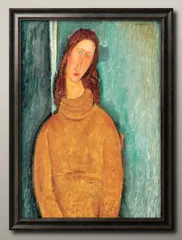 アメデオ モディリアーニ、【セーラー服を着た若い女の胸像】 アメデオ モディリアーニ、【セーラー服を着た若い女の胸像