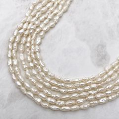淡水パール 真珠 バロック ライス 5mm 6mm 極小粒 小粒 ケシ 無核 ナチュラル ホワイト系 10個 ハンドメイド 素材 パーツ ビーズ tp0002