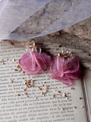 flower sparkle dusty pink