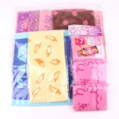 ハンカチ 9点セット 未使用 ハンドタオル ノベルティ まとめて 大量 小物 レディース 【中古】