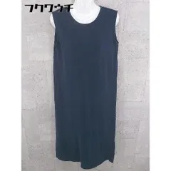 ◇ ITEMS URBAN RESEARCH アーバンリサーチ リブ ノースリーブ 膝下丈 ワンピース サイズFREE ネイビー レディース 【中古】 【1002802564383】