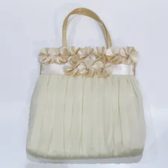 松前122　パーティバッグ 結婚式 セレモニー 入学式 花 シャンパンゴールド 松前R56号店