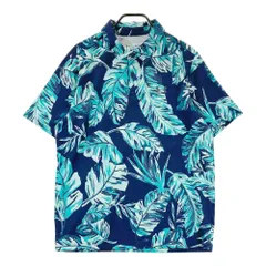 サイズ：XL UNDER ARMOUR アンダーアーマー 2022年モデル 半袖ポロシャツ 総柄 ネイビー系 [240101350719]# ゴルフウェア メンズ ストスト