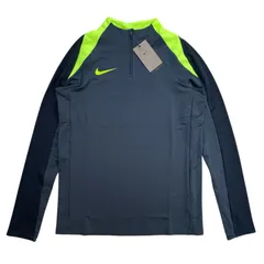 定価9350円 NIKE ストライク Dri-FIT サッカー 1/2ジップ ドリルトップ L/S FN2404-060 黒×ボルト Lサイズ ナイキ SOCCER トレーニングシャツ 長袖 ロングスリーブ
