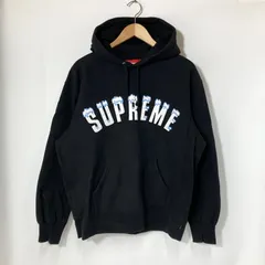 Supreme シュプリーム パーカー フーディー Icy Arc Hooded Sweatshirt ロゴ プルオーバー 裏起毛 Mサイズ ブラック トップス A15056◆
