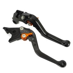 K126 黒(橙) カワサキ ブレーキ クラッチロングレバー 6段階調整 NR★ K126 黒(橙) カワサキ ブレーキ クラッチロングレバー 6段階調整 NR