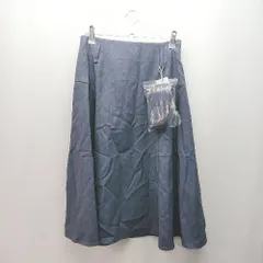 ◇ ◎ ●未使用● MISCH MASCH カジュアル デニム風 バックジップ ロング丈 フレア スカート サイズM ブルー レディース E  【1310050010638】のサムネイル