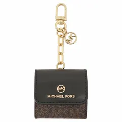 マイケルコース Michael Kors バッグチャーム Airpodsケース イヤホンケース 34H0GTML0B 292 bpmk00371l JET SET TRAVEL エアーポッズケース BROWN/BLK ブラウン+ブラック系