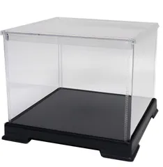 【特価セール】内寸 透明フィギュアケース 横幅17.8×奥行17.8×高さ14.8cm かしばこ商店 181816