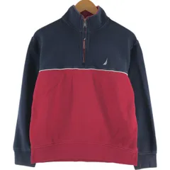 古着 ノーティカ NAUTICA ハーフジップスウェットシャツ トレーナー メンズM相当/eaa424415