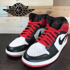 NIKE AIR JORDAN 1 ナイキ エア ジョーダン 1 ホワイト レッド ブラック 白 黒 赤 27cm U10912 136085-102