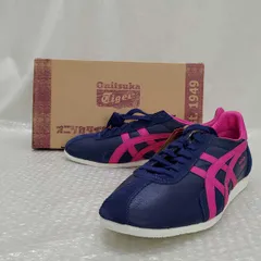 【未使用】オニツカタイガー Onitsuka Tiger RUNSPARK TH201L ネイビー/ピンク レザー スニーカー サイズ25.5cm メンズ