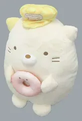 【中古】ぬいぐるみ ねこ 店員さんぬいぐるみ 「一番くじ すみっコぐらし～ドーナツいかがですか?～」 ラストワン賞