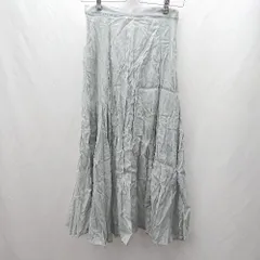 ◇ ⊂ Techichi テチチ ロング フレア スカート サイズフリー ミントグリーン レディース E  【1502060040358】