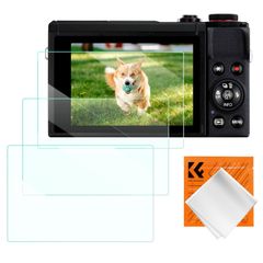 【数量限定】ガラスフィルム (3枚セット)対応 G9X Concept II G9X G7X III G7X II G7X G5X II K&F G5X 高透率 9H強化ガラス 耐衝撃 飛散防止 自?吸着カメラ用保護フィルム スクリーンプロテクター カメラ用ア
