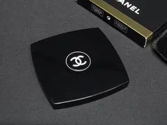 ■美品■ CHANEL シャネル ココマーク ミロワール ドゥーブル ファセット 折り畳み コンパクトミラー 手鏡 ブラック系 DJ9627