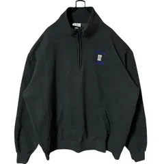 ハーフジップ チャンピオン グレー 2XL トレーナー メンズ 古着 長袖