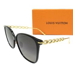 極美品 ルイヴィトン 23SS Z1911U サングラス マイ LV チェーン トゥー・クラシック スクエア LV イニシャル サングラス メガネ 箱付 47249