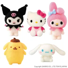 フェルトで作る サンリオ人気キャラクター 手作りキット 5体セット ハローキティ シナモロール ポムポムプリン マイメロディ クロミ フェルト手芸 フェルトマスコット